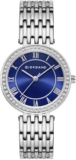 Giordano Eleganza Collection Round Analog Watch for Women, Diamond-Set with Metal Strap Ladies Water Resistant Wrist Watch – A2083