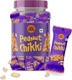 Go Desi Peanut Chikki Bar | No Added Preservatives and Colours | Gajak | Sweets | Made with Jaggery | Gazak | 50 pieces | 750gm